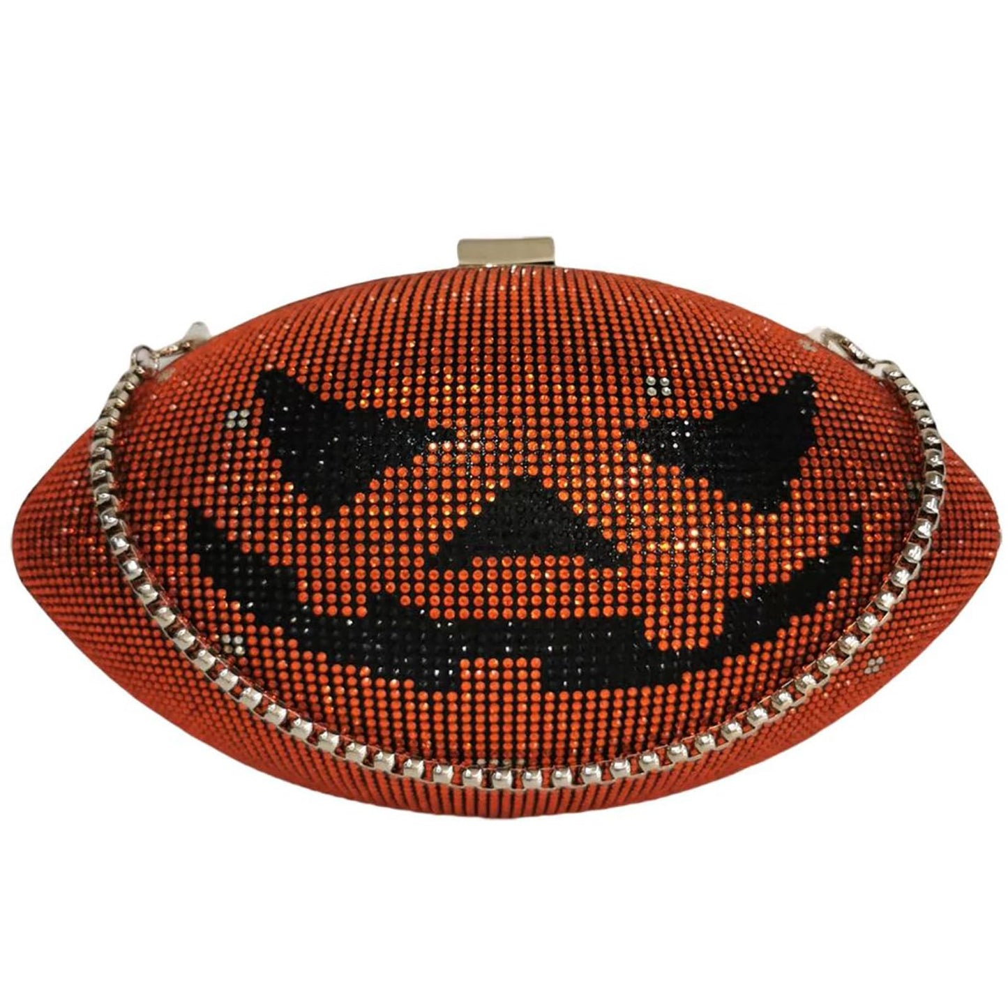 Women Football Shaped Crossbody Shoulder Bag Rugby Clutch Handbag Unique Novelty Football Purse