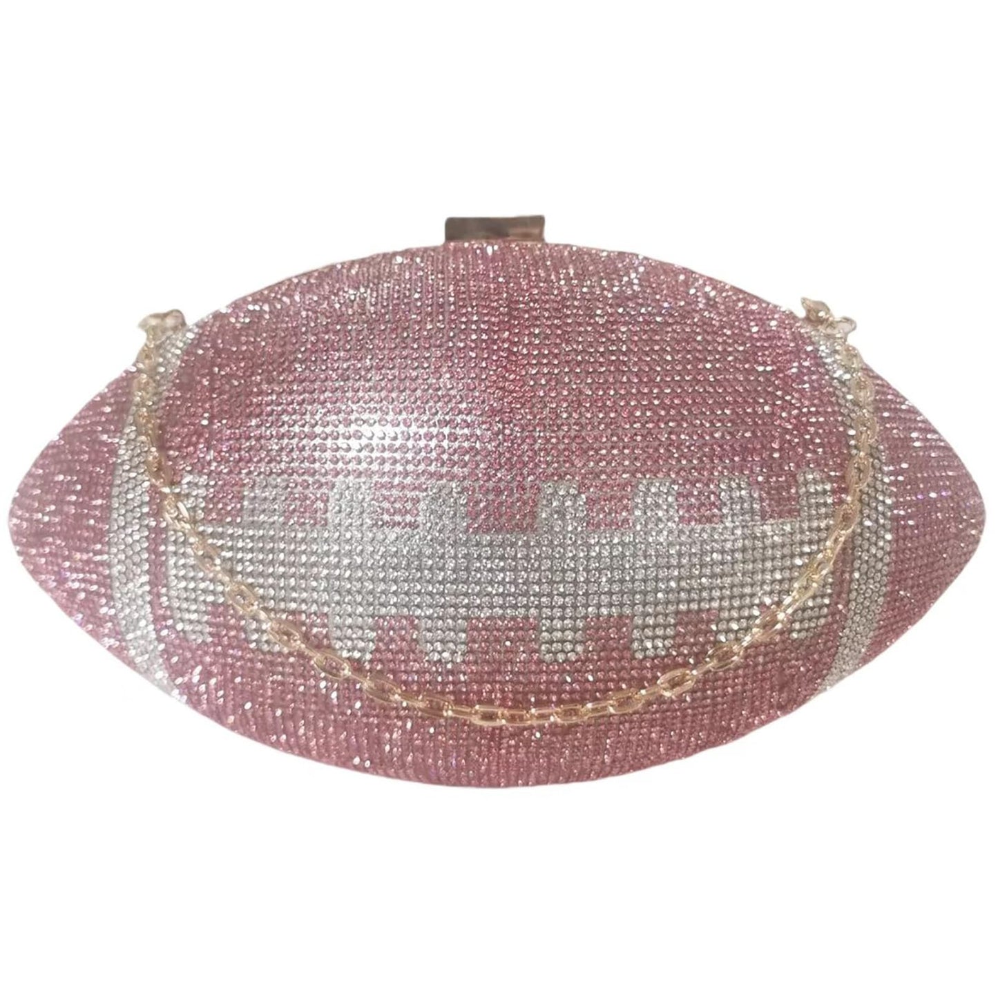 Women Football Shaped Crossbody Shoulder Bag Rugby Clutch Handbag Unique Novelty Football Purse